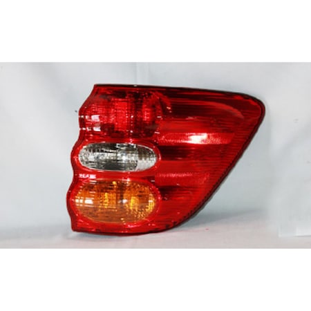 Tyc Tail Light Assembly, Regular, No Tyc 11-6103-00 Tyc 11-6103-00
